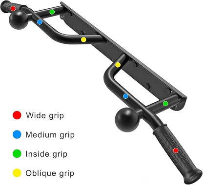 SELEWARE Heavy Duty Welded Pull Up Bar, Versatile Doorway Wall Mount, Joist Mounted, and Ceiling Mounted Chin Up Bars, Thick Metal Sturdy Construction for Full Body Workouts Support 500 lbs