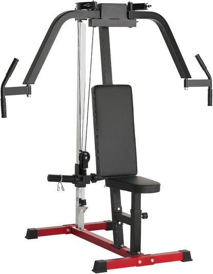 VEVOR Chest Press Machine, Bench Press Set, Adjustable Flat Incline Bench with Independent Converging Arms, Upper Chest Equipment, Fitness Home Gym Equipment Chest