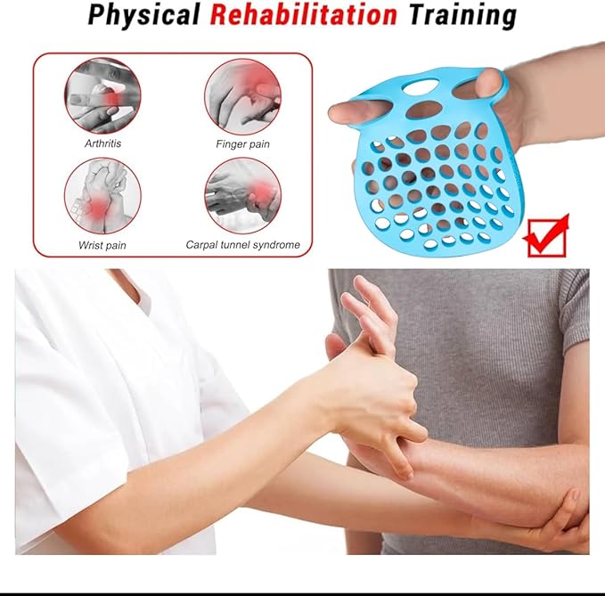 Finger Stretcher Hand Therapy Equipment (2-Pack) Finger Extension Exerciser for Grip Strength and Physical Therapy | Hand Exercise Web with Various Resistance Levels