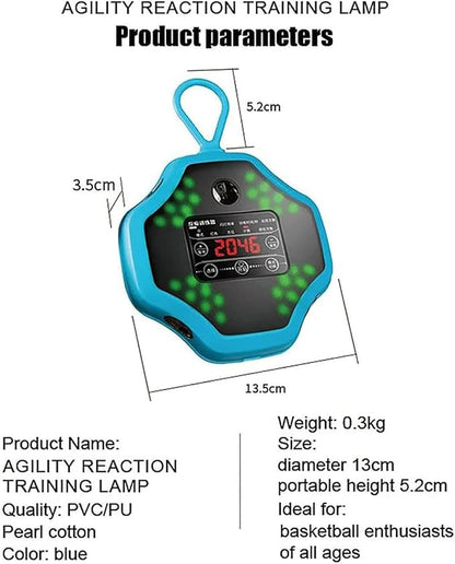 Speed Agile Reaction Lights, Reaction Training Lights Set with Buzzer and 27 Training Modes, TPU Material and Durable Drop-Proof, Display Training Data, for Fitness, Training Speed Agility