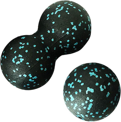 Peanut Massage Ball - After Exercise Fascia Ball Set Training Deep Tissue Massage Ball Kit Lacrosse Ball Muscle Roller for Acupressure Plantar Fasciitis Reflexology Massage