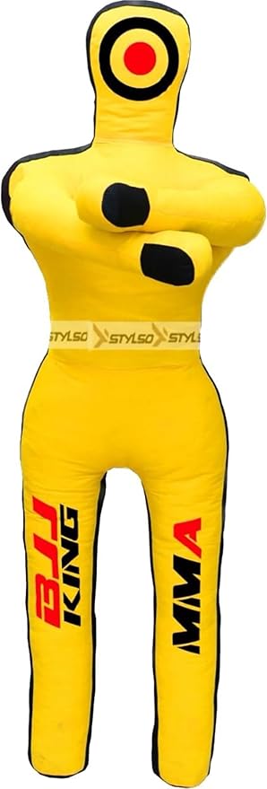 Unfilled Grappling Dummy – Adult Life Size Wrestling & BJJ Training Dummy, MMA Jiu Jitsu Judo Takedown & Throwing Practice, Heavy-Duty Triple-Stitched Canvas Submission Dummy