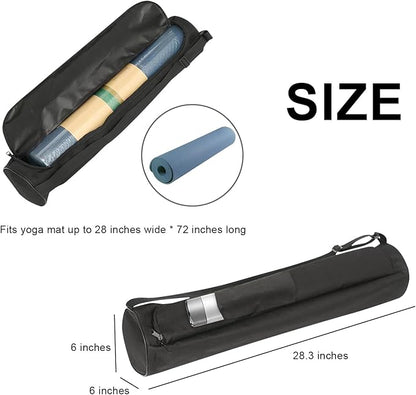 Yoga Mat Bag for Women & Men,Travel Yoga Gym Bag for 1/4" 1/3" Thick Exercise Yoga Mat,Fitness mat bag,sprot mat pouch