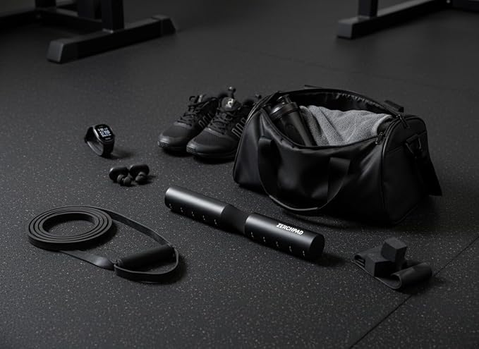 Barbell Pad Squat Pad Designed Specifically for Zercher Squats - Great for Zercher Squats, Front Squats and Hip Thrusts — Extra Long Length—Fit Standard and Olympic Bars Perfectly