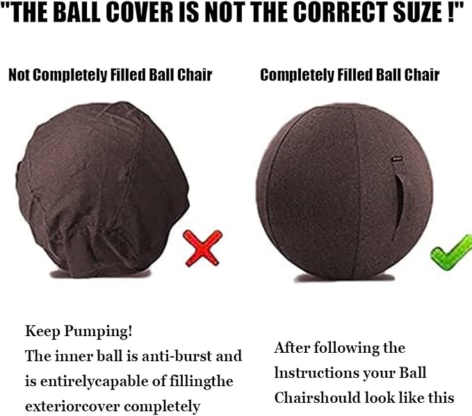Yoga Ball Cover - Pilates Exercise Yoga Ball Cover, Anti Scratch Exercise Ball Cover with Handle for 55/65/75cm Birthing Ball, Stability Ball, Balance Ball (Without Ball)