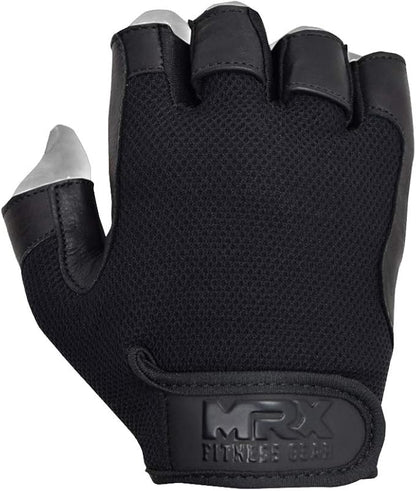 Weightlifting Gloves Leather Palm Grip Half Finger Body Building Gym Glove for Exercise Training Fitness Workout Men Women Lifts Made Spandex Materials, Including Genuine Amara Leather