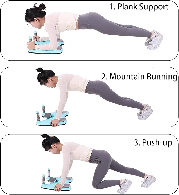 Balance Board for Core Workout, Portable Pure Plank Support with 4 Caster Wheels, Quick Assembly, Convertible into Abdominal Board, Home Fitness Equipment for Full Body Workout