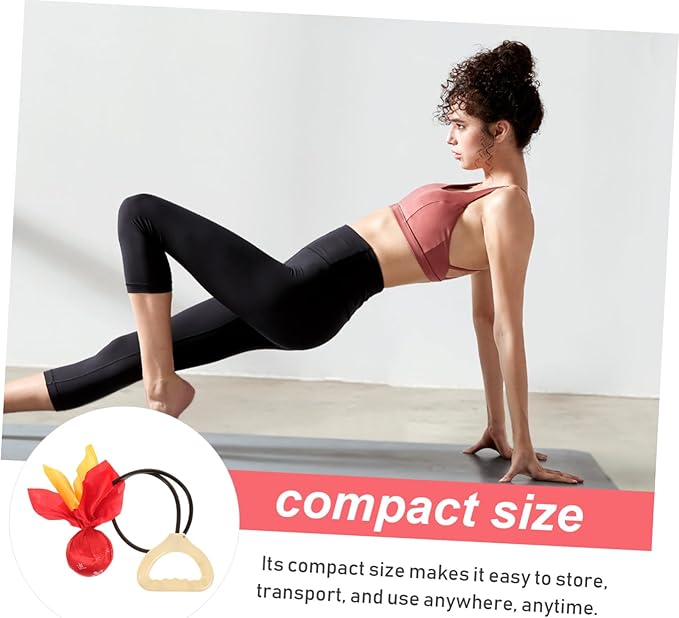 Mipcase Professional Yoga Multi-use Exercise for Core Workouts Balance Training and Coordination for Home Fitness and Elderly Exercise Red