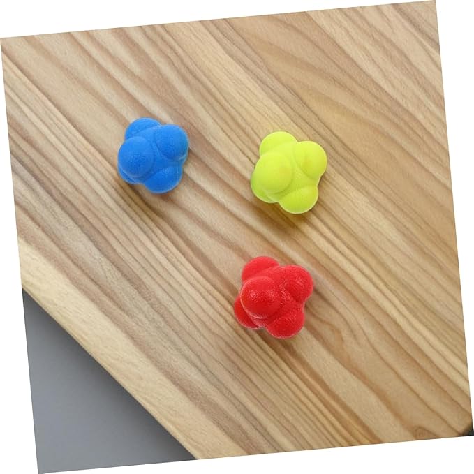 ibasenice 6pcs Agility Training Ball Hexagon Ball Hand Eye Coordination Training Hockey Equipment Fitness Reaction