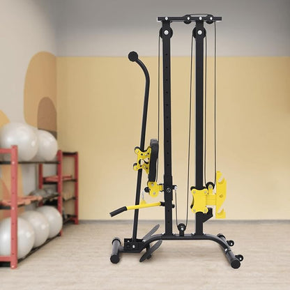 Multifunctional Strength Training Fitness Rack, Small Foldable Gym Rack Adjustable Height, Shock Absorbing Feet Weight Capacity 220.46 Lbs