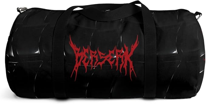Anime Gym Bag for Women Men - Large Capacity Waterproof Workout Fitness Travel Sports Bags Fashion Street Camping Expandable Carry On Duffle Bag For Couple (Black Berserk) PTY