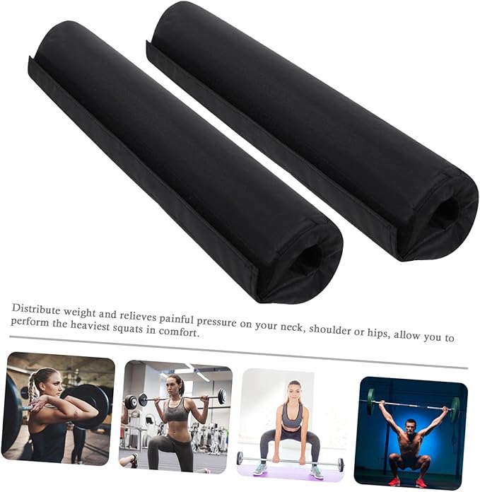 2Pcs Weight Pads for Barbell Cover Thick Shoulder Protective Pads for Neck Support During Squats Lunges Hip Thrusts Durable Comfortable Design for Workouts