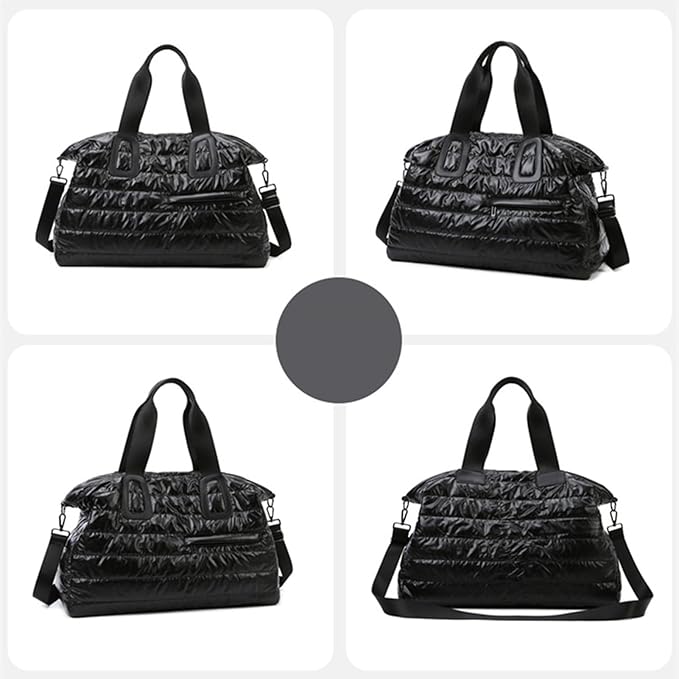 Gym B'ag, Waterproof Fabric, 52x35x22cm, Travel Duffle Holdall With Padded Shoulder Strap, Sports Gym B'ag With Wet Pocket, Spacious Design, For Outdoor, Travel, Workout, Fitness, Swimming, Yoga