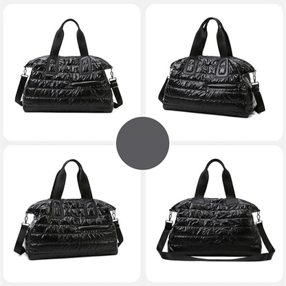 Gym B'ag, Waterproof Fabric, 52x35x22cm, Travel Duffle Holdall With Padded Shoulder Strap, Sports Gym B'ag With Wet Pocket, Spacious Design, For Outdoor, Travel, Workout, Fitness, Swimming, Yoga