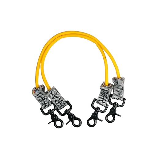 THERABAND Resistance Tubing with Connectors for Wall, Rehab & Wellness Station, Light Level 2, Set of 2, 12-Inch Yellow Tubing for Physical Therapy, Exercise, Rehab, Clinics & Pilates, Latex Tubes