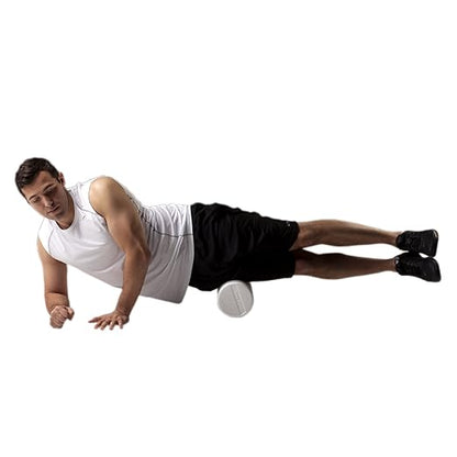 THERABAND Foam Roller, 12" Long High Density Pro Foam Roller Tool for Post-Workout Recovery & Pre-Workout Warm-Up, Roll Out Muscle Soreness, 6" Diameter, White (Pack of 3)
