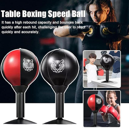Desktop Punching Bag, Stress Buster with Suction Cup for Office Table and Counters,Super Strong Suction Speed Balls Heavy Duty Stress Relief Boxing Bag,Gag Gifts for Boss or Coworker