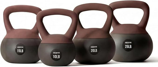 WeGym Soft Kettlebells with Cushioned Impact-Resistant Base and Anti-Slip, Wide-Grip Handle for Home Workouts, Weightlifting, and Full Body Strength Training