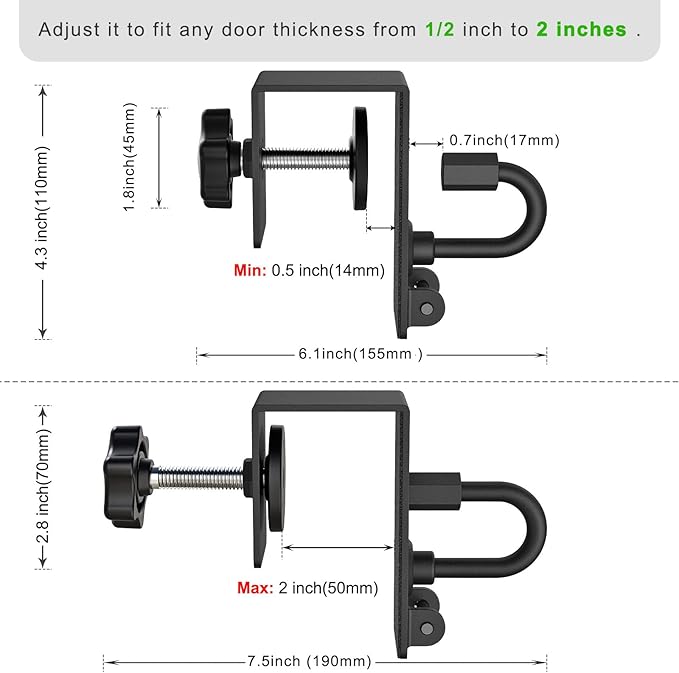 Kipika Heavy Duty Door Anchor Attachment - Shoulder Pulley - Over Door Rehab Exerciser for Rotator Cuff Recovery, Strength Training, Physical Therapy Exercise, Home Gym