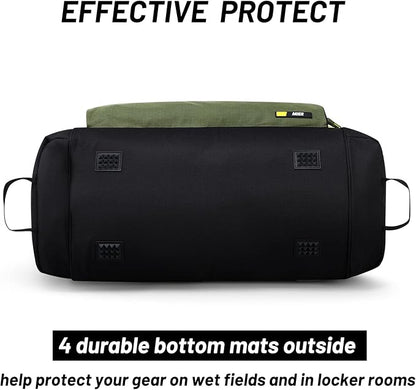 MIER Large Gym Bag for Men Sports Duffle Bag with Shoe Compartment 60L Lightweight Duffel Bags for Workout Fitness Travel, Blue