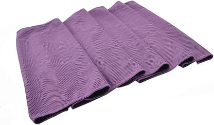 Sports Towel for Instant Cooling Relief Microfiber Towels for Golf Workout Swimming Gym Yoga Travel Camping Fitness 40"x12" Sweat Towel (Purple 2 Pack)