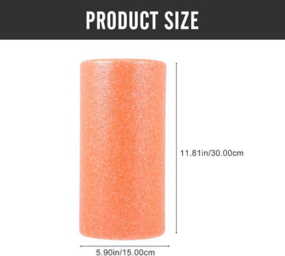 Foam Roller Yoga Massage Stick, Epp Material Muscle Relaxing Roller for Back and Legs, 30x15cm Orange Fitness Tool for Physical Therapy and Post-Workout Use