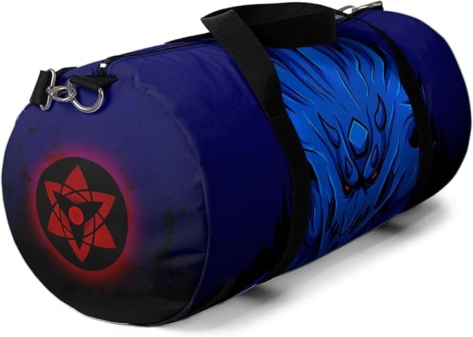 Anime Gym Bag for Women Men - Large Capacity Waterproof Workout Fitness Travel Sports Bags Fashion Street Camping ExpandaCLe Carry On Duffle Bag For Couple (Blue Susano) PTY