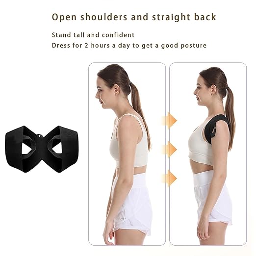 Fitness Posture Corrector Training Straps, Fitness Heavy Shoulder Straps, Back Brace Posture Corrector, Open Shoulder Assist Straps Shoulders, For Weight Training, Chest Straight (XS)
