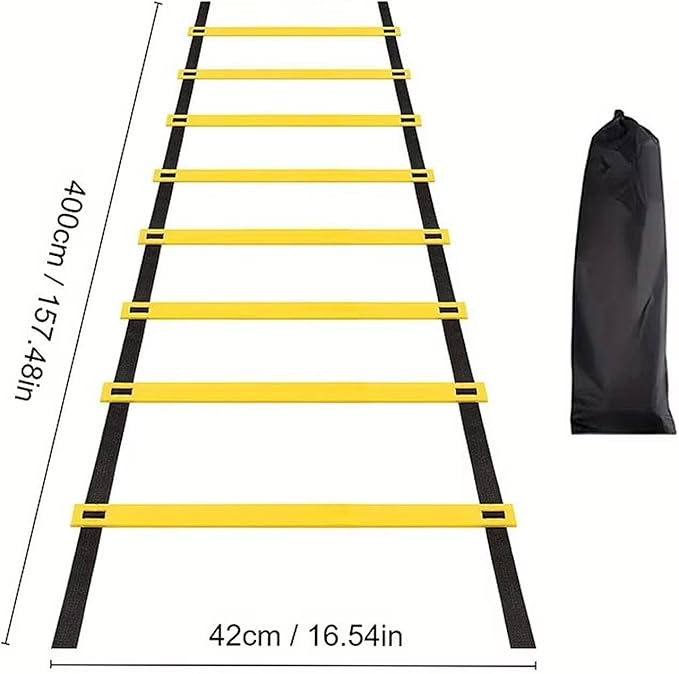 Colaxi Soccer Agility Ladder Folding Balance Multifunction Volleyball Coordination Workout Football Footwork Training Instant Set up