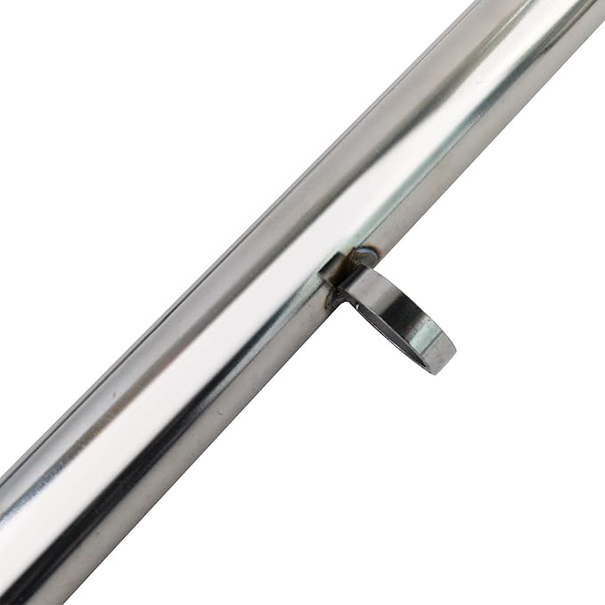 Spreader Bar Silver Heavy Duty Stainless Steel Adjustable Bar with 2 Fixed Rings, Yoga Training Fitness Gear, Workout Bar,Sports Gym Kit