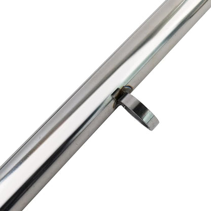 Spreader Bar Silver Heavy Duty Stainless Steel Adjustable Bar with 2 Fixed Rings, Yoga Training Fitness Gear, Workout Bar,Sports Gym Kit