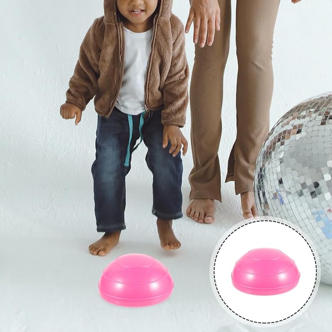 VANZACK Half Exercise Ball Trainer Inflatable Half Exercise Ball with Nonslip Base Yoga Balance for for Yoga Gym Home