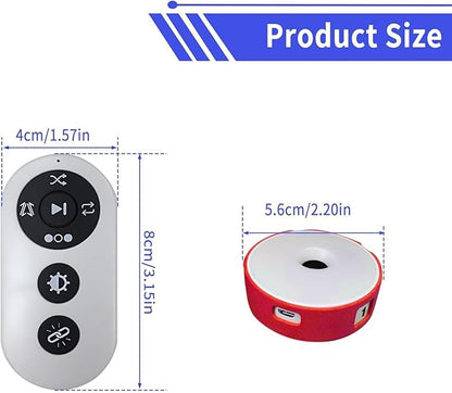 ERICAT 6 Lamp Reaction Training Light, 4 Modes 4 Color Agile Fitness Light with Smart Remote Control & 270° Viewing Angle, Hand-Eye Coordination Training & 56MM Round for Athletes Fitness Sports
