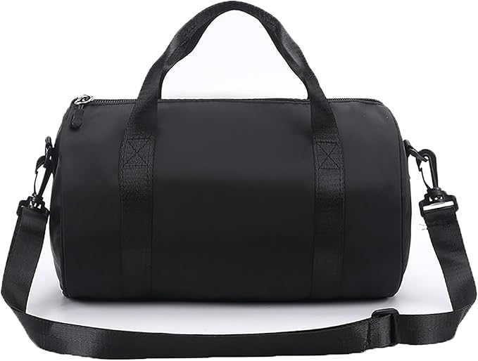 Mini Gym Bag for Women Small Duffle Bag Mini Gym Tote Bag Sport Bag for Yoga Swimming Dance (Black)