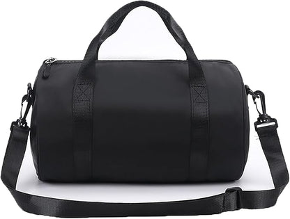 Mini Gym Bag for Women Small Duffle Bag Mini Gym Tote Bag Sport Bag for Yoga Swimming Dance (Black)