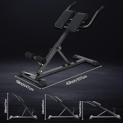 Ab Workout Equipment,Abdominal Roller,Core & Abdominal Trainers AB Workout Machine,Foldable Sit Up Bench,for Home Gym, Strength Training Exercise Equipment for Body Shaping, Foldable Waist