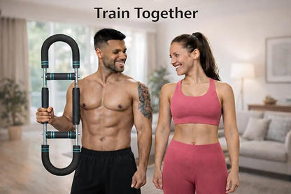 TwistPro Multi-Exercise 3 mode adjustable Home Workout Bar Ultimate Twister Arm Trainer, Adjustable Chest Workout Equipment, Arm Trainer for Men, Chest Trainer for Men, Shoulder Muscle Training, Portable Spring Resistance Home Fitness Equipment. Gift r...