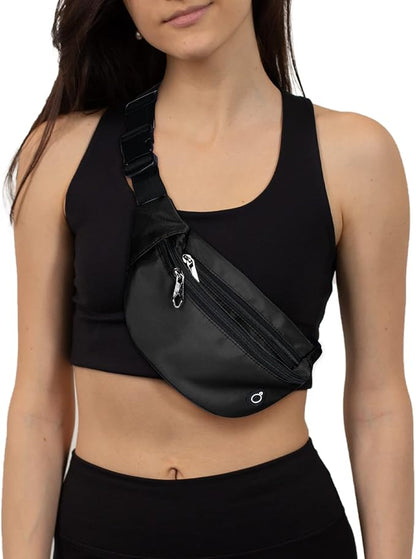 Fanny Pack for Men Women, Waterproof Sports Waist Bag Pack, Belt Bag for Travel Hiking Running