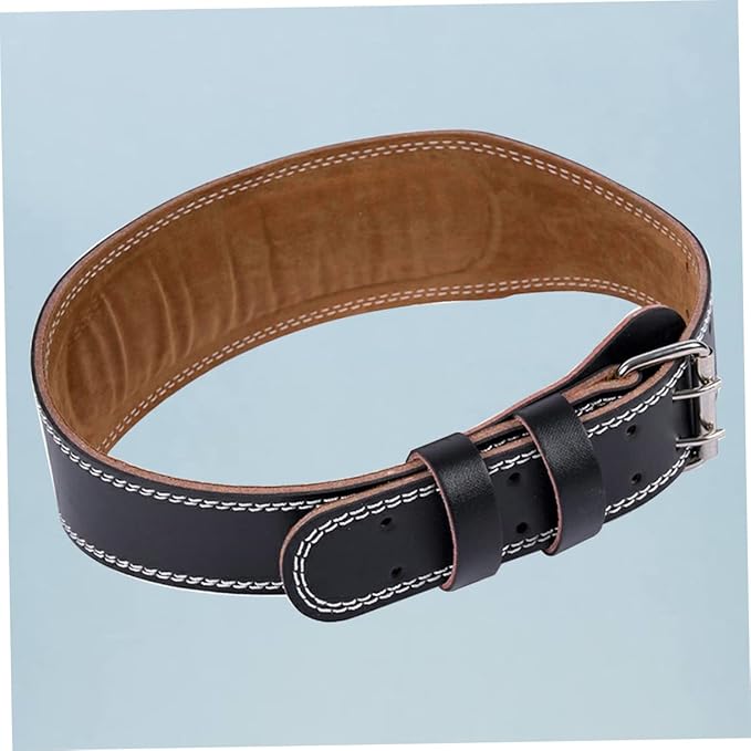 Pu Support Belt for Weightlifting Waist Support for Men Women Fitness Lumbar Brace for Squats Hard Pulls Black