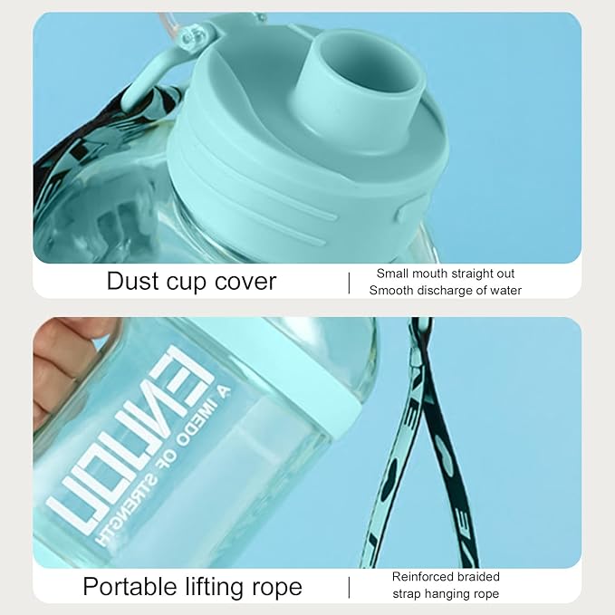 2400ML Sport Large Water Bottles Leakproof Travel Water Bottle for Sports & Outdoors Reusable Big Water Bottle Gym water Bottle Waterbottles Gifts for Men Women Cute Stuff (Blue)