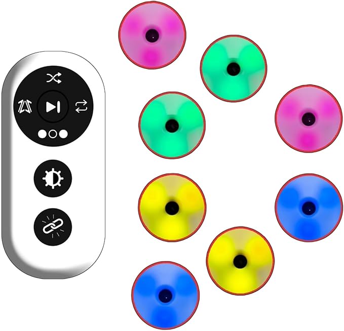 Reaction Training Light, Portable Sports Agility Training Equipment, with Remote Control, 4 Working Modes and 4 Colors, for Physical Training, for Improve Speed, Agility