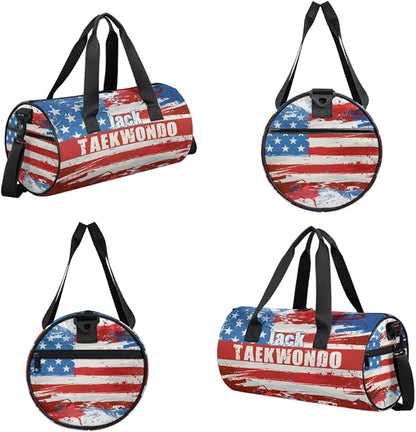 Personalized-Martial-Arts-Gear-Bag for Karate Teakwondo, Custom Jiujitsu Bag for Boys, Karate Teakwondo Bag for Gear Waterproof Lightweight Large USA