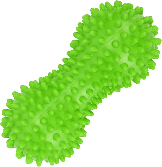 PVC Peanut Massage Ball, Peanut Massage Roller, Spiky Massage Ball, Yoga Spike Ball for Muscle Hand Planta Pedis Relaxation (Green)