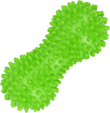 PVC Peanut Massage Ball, Peanut Massage Roller, Spiky Massage Ball, Yoga Spike Ball for Muscle Hand Planta Pedis Relaxation (Green)