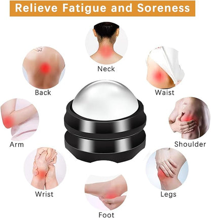 Massage Ice Roller Ball - Roller for Muscles Deep Tissue - Stays Cold for 6 Hours, Plantar Fasciitis Roller, Sports Fitness Relaxations Gift, Rapidly Relieve Muscle Pain and Tension