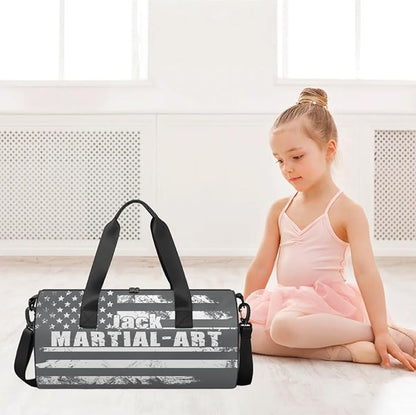 Personalized-Martial-Arts-Gear-Bag for Karate Teakwondo, Custom Jiujitsu Bag for Boys, Karate Teakwondo Bag for Gear Waterproof Lightweight Large USA