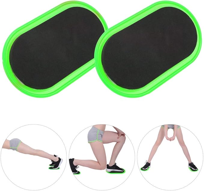 Workout Sliding Disc Sliders, 2 Pcs Core Stability Fitness Equipment, Yellow - Durable EVA and ABS Material, Full Body Muscle Training for Home and Gym
