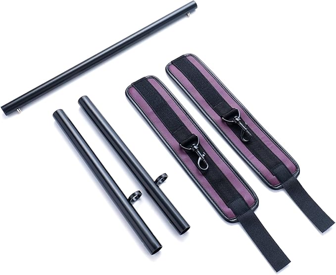 Spreader Bar Heavy Duty Expandable Exercise with 2 pcs Adjustable Strap, Yoga Training Fitness Gear, Workout Bar,Sports Gym Kit