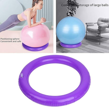 Yoga Ball Base，Fixed Ring Round PVC Anti Slip Stable, Fitness Ball for Home Gym, Office, Improves Back Pain, Posture & Balance