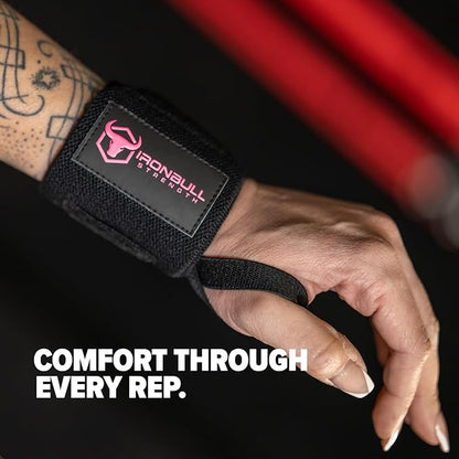 Wrist Wraps for Weightlifting (USPA & IPL Approved) - 18” Premium Quality Wrist Straps for Weightlifting - Weight Lifting Wrist Wraps with Thumb Loop - Best Gym Wrist Wraps for Lifting Weights, Curls & Dips - Lifting Wrist Wraps for Bench, Powerlifting...
